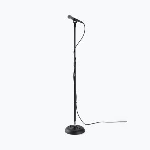 Quarter-Turn Round-Base Mic Stand
