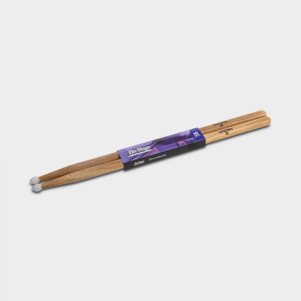 Hickory Drum Sticks (5B, Nylon Tip, 12pr)