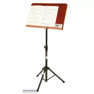 On-Stage - Music Stand w/ Wide Rosewood Bookplate - On-Stage On-Stage - Music Stand w/ Wide Rosewood Bookplate - On-Stage