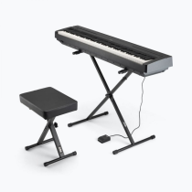 Keyboard Stand and Bench Pack with Keyboard Sustain Pedal