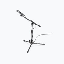 Kick Drum Mic Stand with Tripod Base and Telescoping Boom Arm