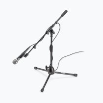 Kick Drum Mic Stand with Tripod Base and Telescoping Boom Arm