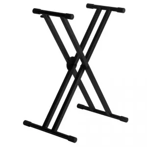 On-Stage - ERGO-LOK Double-X Keyboard Stand with Welded