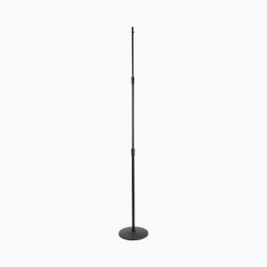 Production-Grade Three-Section Mic Stand with 12" Round Base