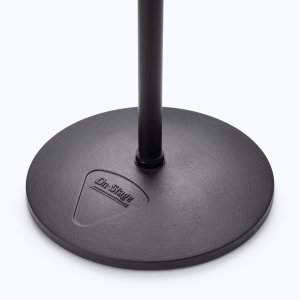 Production-Grade Three-Section Mic Stand with 12" Round Base
