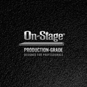 Production-Grade Three-Section Mic Stand with 12" Round Base
