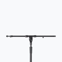 Production-Grade Telescoping Mic Boom with Dual-Mic Capability