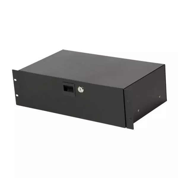 On-Stage - 3U Locking Rack Drawer (Shallow) - On-Stage