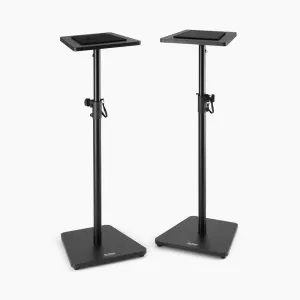 On-Stage - Wood Studio Monitor Stands (Black, Pair) - On-Stage