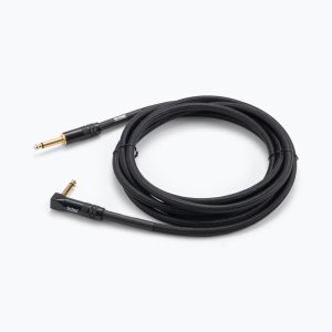 Production-Grade Braided Instrument Cable (Right Angle to Straight) 10 ft