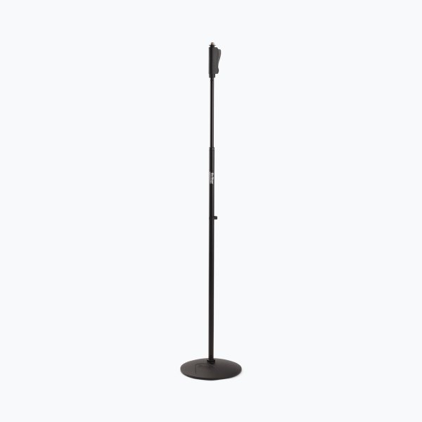 Production-Grade One-Handed Mic Stand with Round Base